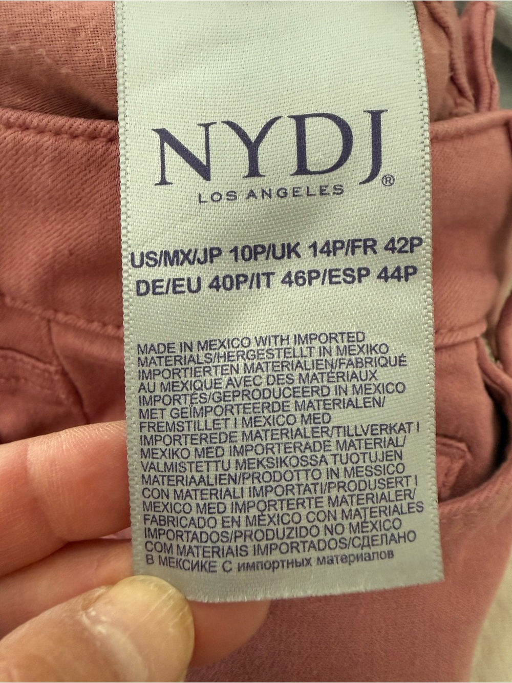 NYDJ Straight Leg Jeans in Dusty Rose - Picture 7 of 8